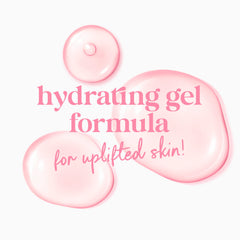 Dove Uplift gel texture highlights lightweight, hydrating foam.