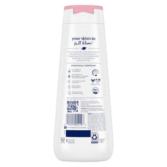 Dove Uplift lather close-up shows creamy cleansing and nourishment.