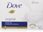 Dove White Beauty Bar with 1/4 moisturizing cream for everyday hydration and firmer-feeling skin.