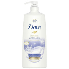 Dove Winter Care Body Wash with Pump 40oz, rich lather for nourishing cleanse.
