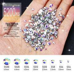 Dowarm K9 glass rhinestones shine under light for crystal nails.