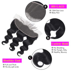 Dowstalgirl 10-inch frontal closure for versatile styling and comfortable wear.