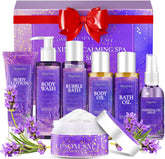 DOYEEWO lavender spa set packaging showcases a gift-ready presentation for loved ones