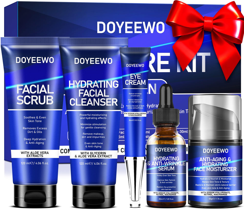 DOYEEWO men's skin care kit cleanser for a refreshed clean face