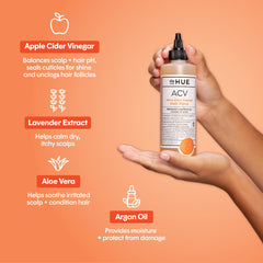 Close-up of dpHUE label highlighting natural ingredients and color-safe claim