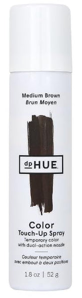 dpHUE Color Touch-Up Spray Medium Brown bottle for instant root coverage.