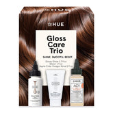 dpHUE Glossy Glaze bottle adds instant shine and frizz control for a sleek finish.