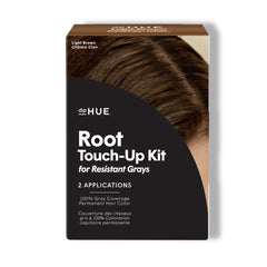 dpHUE Root Touch-Up Kit in light brown packaging for lasting gray coverage