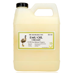Dr Adorable Creamy Emu Oil bottle 32oz for hydration and smooth skin