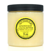 Dr Adorable Golden Cocoa Butter jar highlights pure, unrefined formula for deep skin hydration.