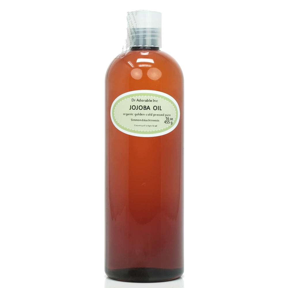 Dr Adorable Golden Jojoba Oil 16 oz bottle, rich hydration for skin