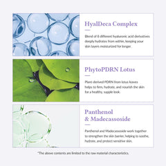 Dr.Althea Jelly Seal Dewy Mask panthenol and madecassoside soothe irritated skin.