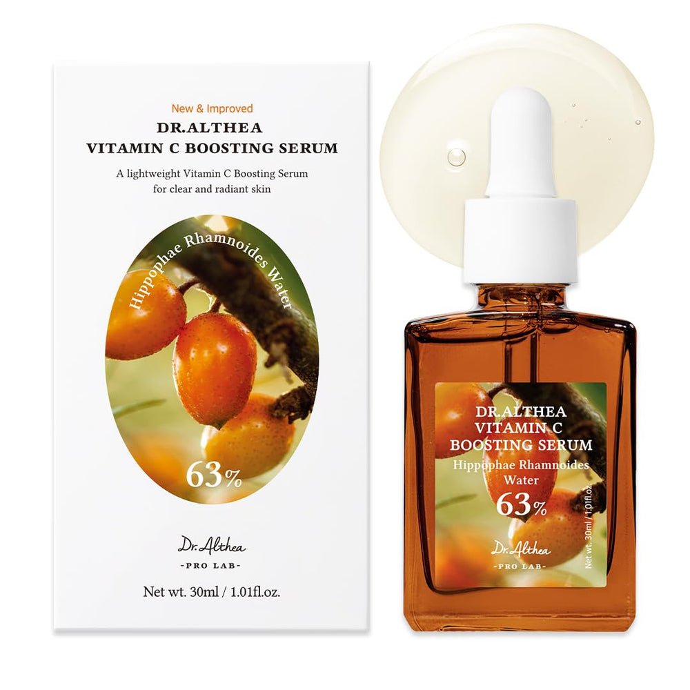 Dr.Althea Vitamin C Serum bottle delivering even skin tone and fresh glow.