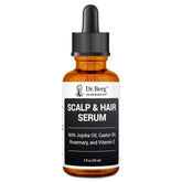 Dr. Berg Scalp & Hair Serum bottle for daily nourishment and shine.
