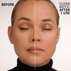 Dr. Brandt Clean Biotic cleanser foam on skin demonstrates makeup removal
