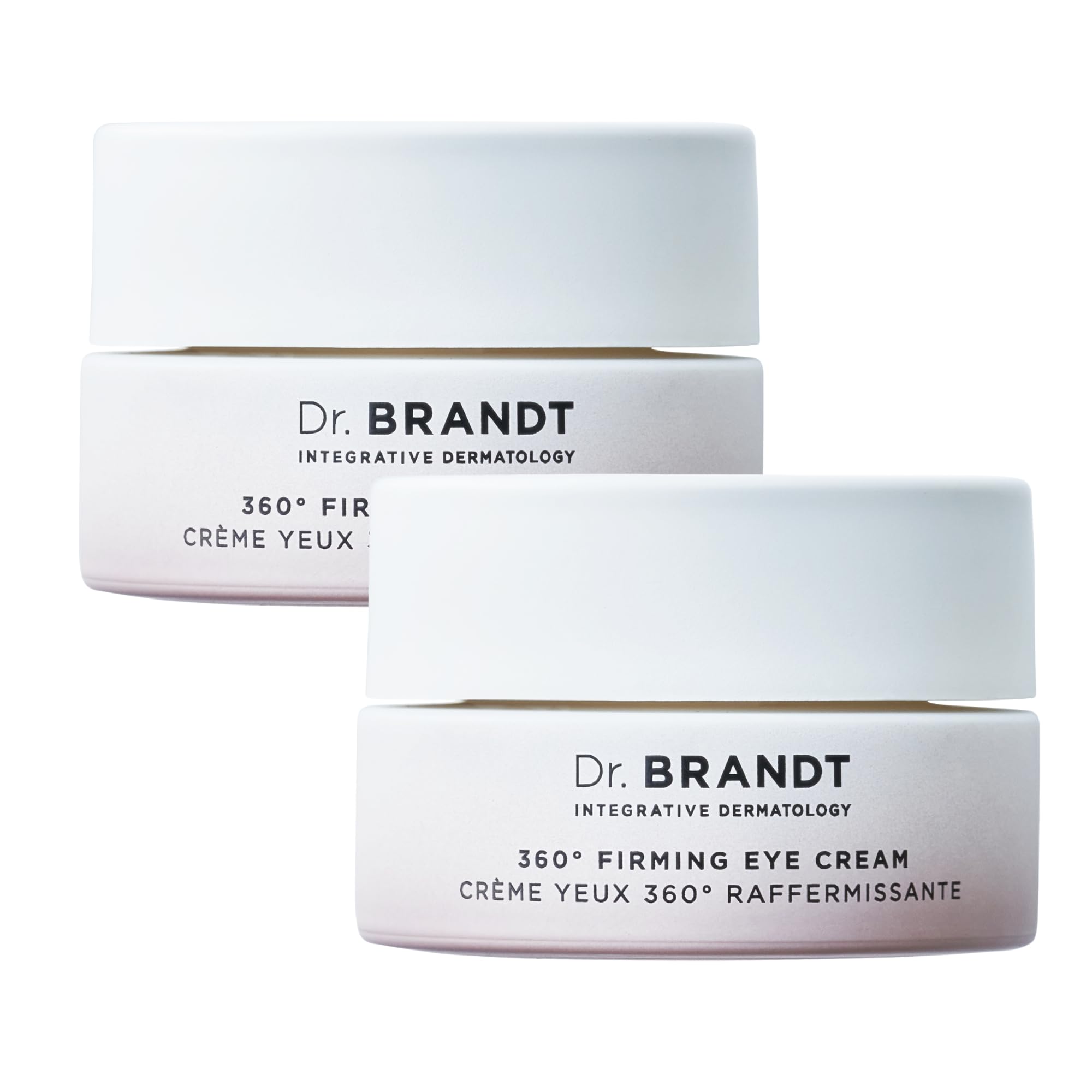 Dr. Brandt Dare to Age 360° Eye Cream twin-pack packaging for convenient daily use