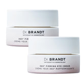 Dr. Brandt Dare to Age 360° Eye Cream twin-pack packaging for convenient daily use