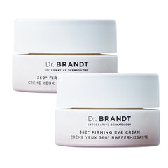 Dr. Brandt Dare to Age 360° Eye Cream twin-pack packaging for convenient daily use