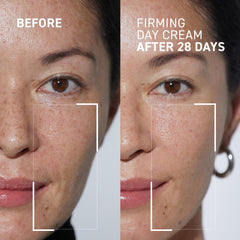 Dr Brandt Dare to Age Firming Day Cream pump dispenser in action.