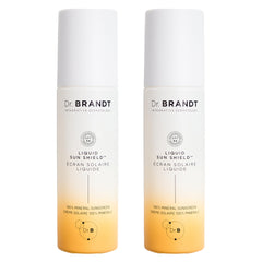 Dr. Brandt Bright This Way Liquid Sun Shield bottle front shows invisible mineral protection