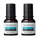 Dr. Brandt Needles No More Wrinkle Smoothing Cream targets forehead lines for a smoother look.