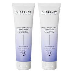 Dr. Brandt Pores No More cleanser packaging signals refreshing cleanse