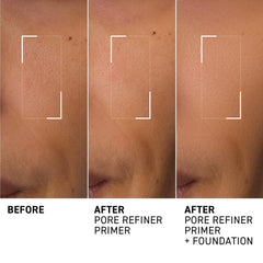 Close-up of the primer texture delivering oil absorption for shine control.