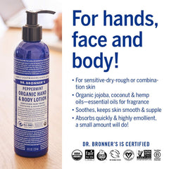 Dr. Bronner's Patchouli Lime bottle features earthy aroma and quick absorption.