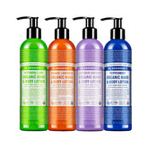 Dr. Bronner's Organic Lotion Peppermint bottle for refreshing daily moisturization.