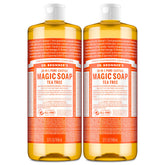 Dr. Bronner's Pure-Castile Tea Tree soap bottle for gentle skin and surface cleansing.