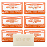 Dr. Bronner’s Tea Tree Bar lather close-up for refreshing cleanse.