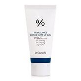 Dr. Ceuracle Pro Balance Biotics sunscreen bottle front with SPF 50+ daily protection