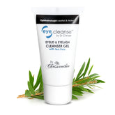Dr Chrissie EyeCleanse bottle front view for gentle daily lash and eyelid cleansing.