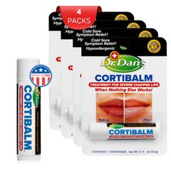 Cortibalm 1% hydrocortisone formula supports gentle lip inflammation relief.