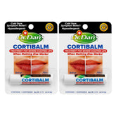 Dr. Dan's Cortibalm 2-pack tubes for convenient daily lip care.