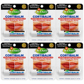 Dr. Dan's Cortibalm 6-pack lip balm jar showing healing for severely chapped lips