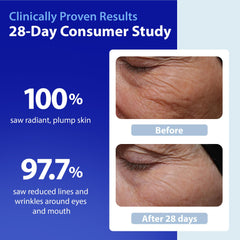 HydroShield Serum layered under makeup for a hydrated, radiant base.