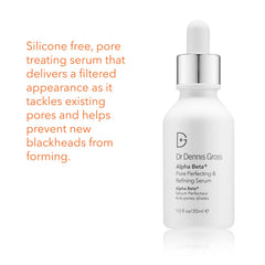 Dr Dennis Gross Alpha Beta pores closeup visualizing reduced pore visibility