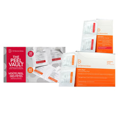 Dr Dennis Gross Peel Vault Kit showing 90 at-home treatments for radiant skin.