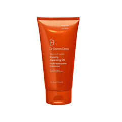 Dr Dennis Gross Vitamin C Lactic Creamy Cleansing Oil pours smoothly for makeup removal.