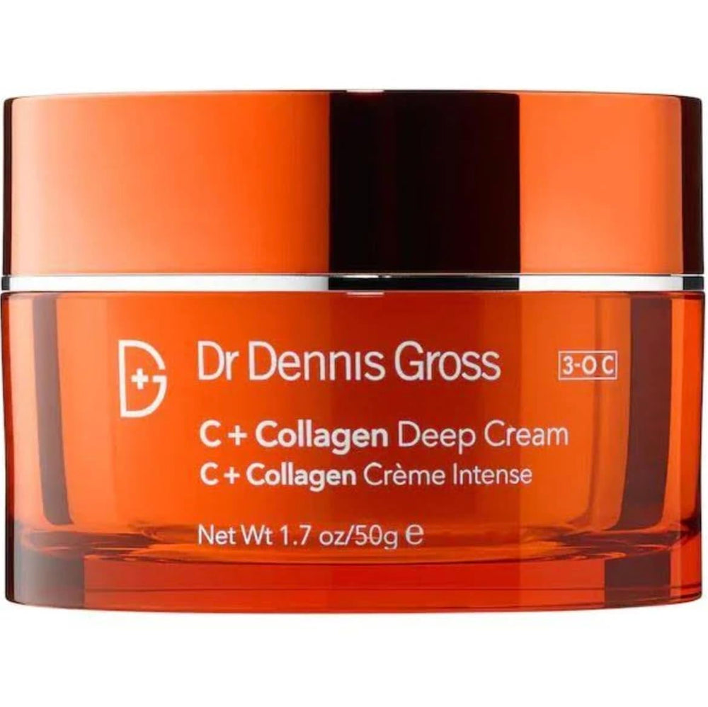 Dr Dennis Gross Vitamin C Lactic Dewy Deep Cream jar for ultra-hydration and dewy glow