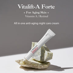 Close-up of the VITALIFT-A cream texture highlighting hydration.