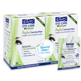 Dr. Fischer eyelid wipes pack shot showing purified, gentle cleansing