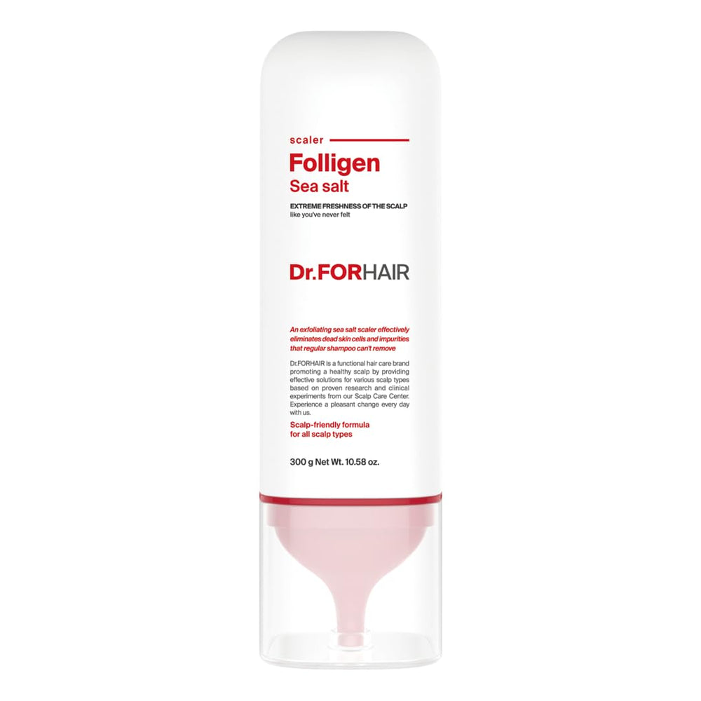 DR.FORHAIR Folligen Sea Salt Scaler bottle for a refreshing scalp cleanse.