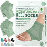 Dr. Frederick's Original heel socks packaging shown for at-home foot care