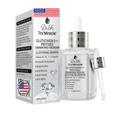 DR.FS Tru' Miracle Glutathione Serum bottle closeup showing brightening potential