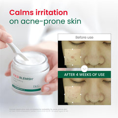 Dr. G Red Blemish Clear packaging box featuring modern skincare design.