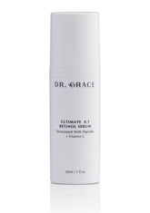Dr. Grace Ultimate Retinol Serum bottle for calm nightly skin care.