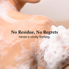 Creamy lather from Dr. Healdy vegan formula close-up.
