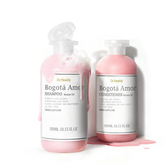 Dr. Healdy moisturizing shampoo bottle with pink rose scent delivering daily hydration.